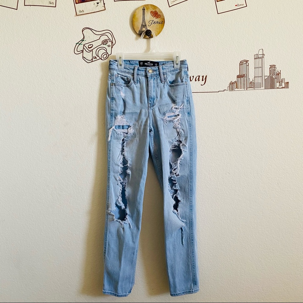 Hollister Vintage Stretch Hi Rise Mom Jeans 00